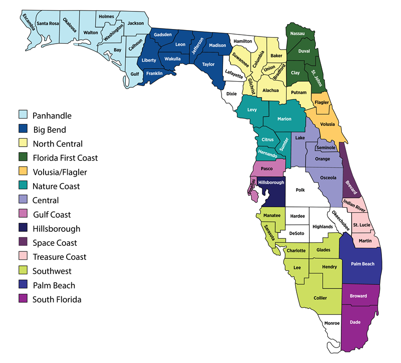 2024 FGFOA Local Chapters Map for web_Colored Districts